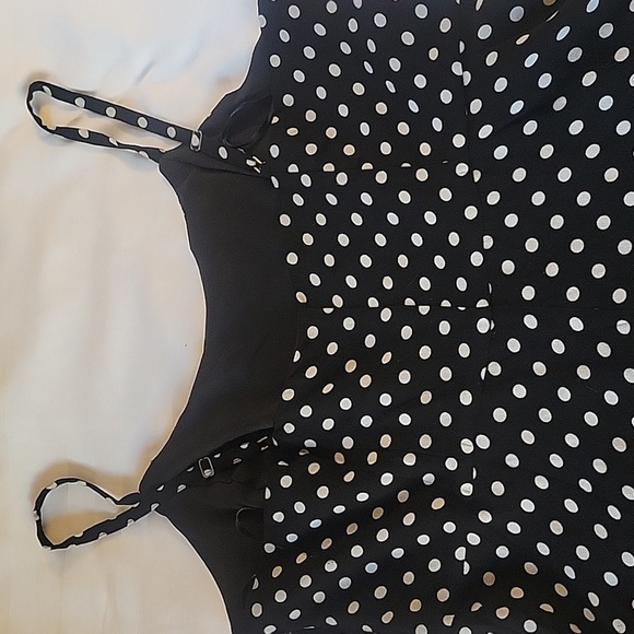 Forever 21 Women's Black and White Polka Dot Dress, Size: XL, NWT - Picture 6 of 13